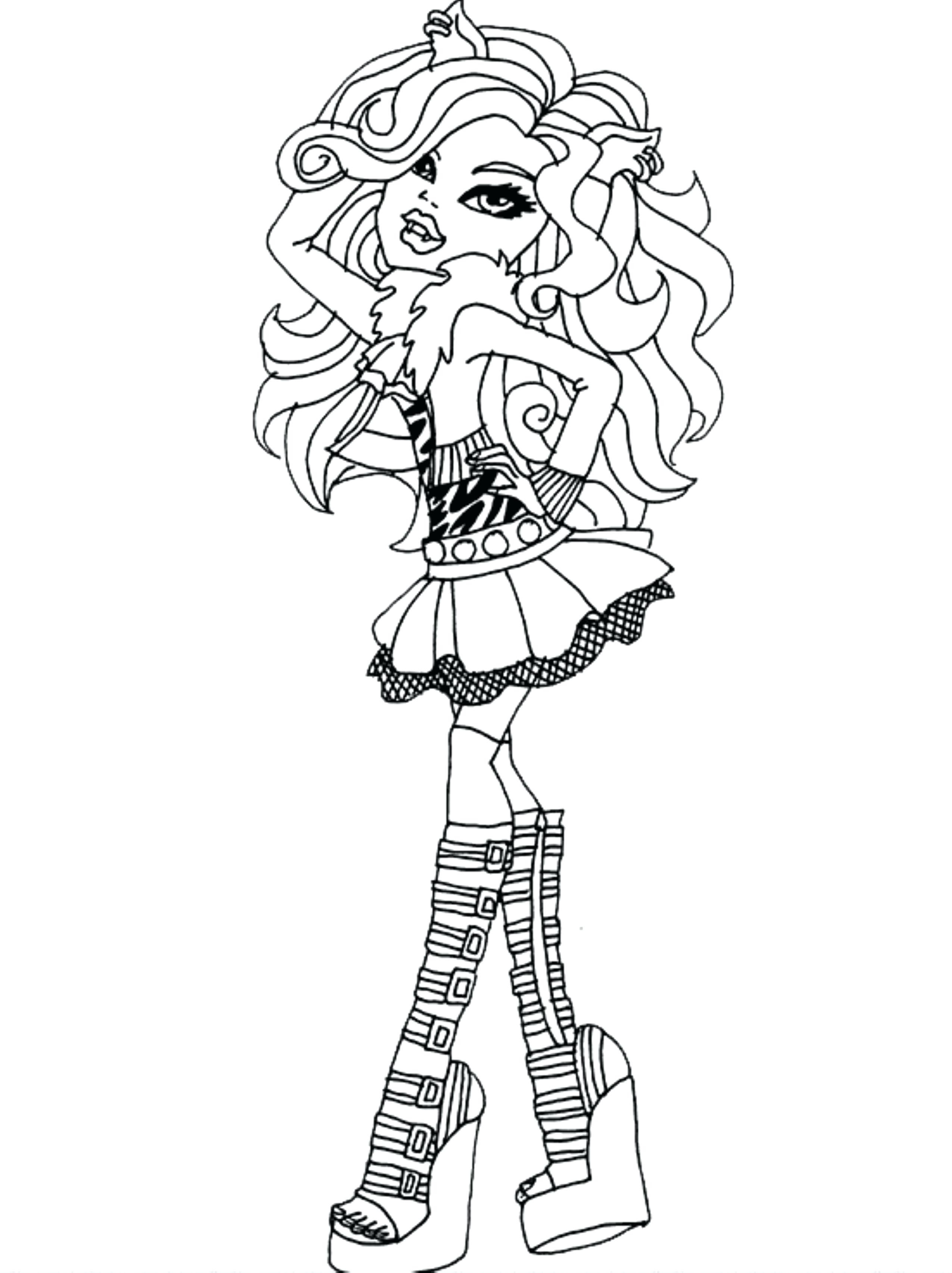 2551x3412 Frankie Stein Monster High Coloring Pages For Kids Fresh Coloring