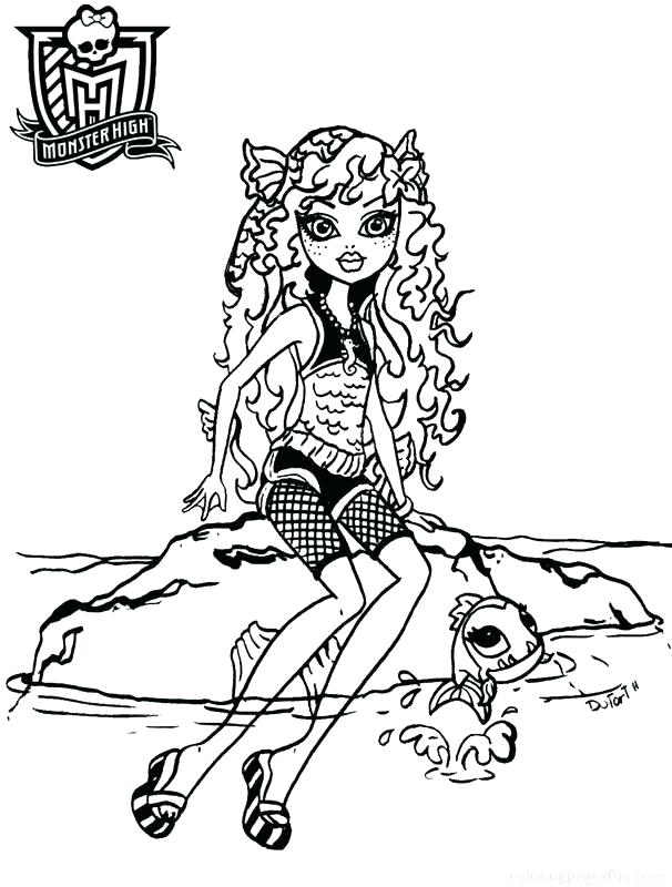 606x800 Monster High Frankie Coloring Pages