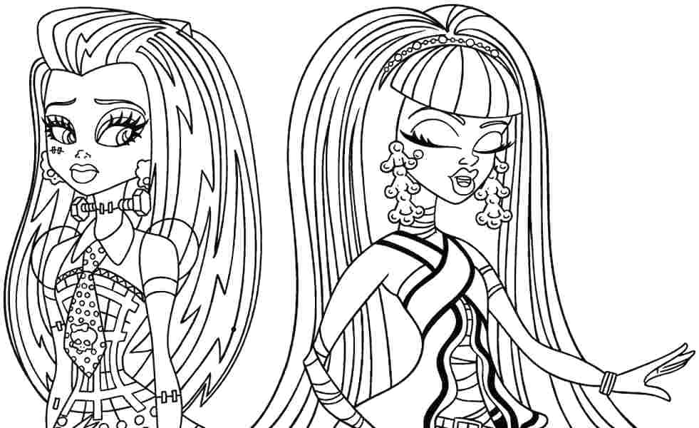 981x600 Monster High Frankie Stein Coloring Pages
