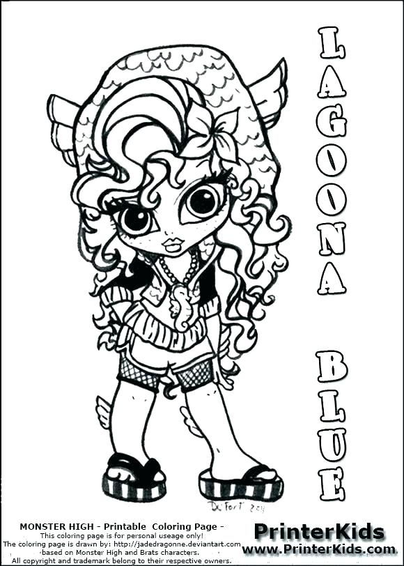 580x812 Baby Monster High Dolls Coloring Pages Girls Monster High Coloring
