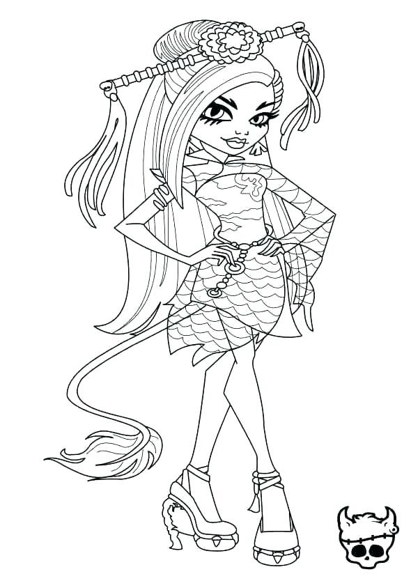 590x834 Coloring Page Monster High Monster High Babies Coloring Pages Long