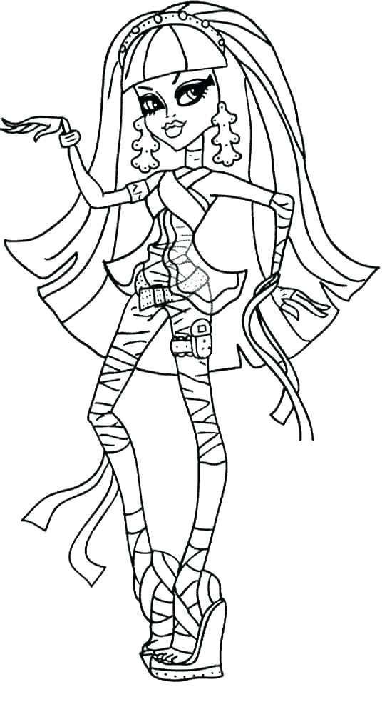550x990 Monster High Coloring Pages Games Monster High Coloring Pages