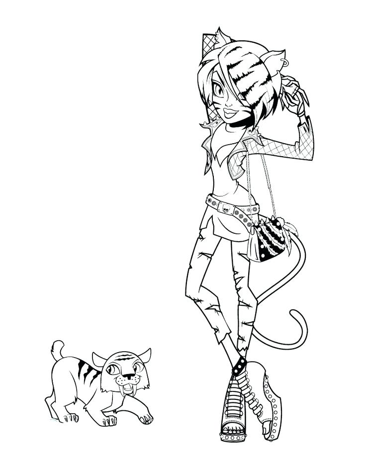 736x951 Monster High Pets Coloring Pages Monster High Coloring Pages