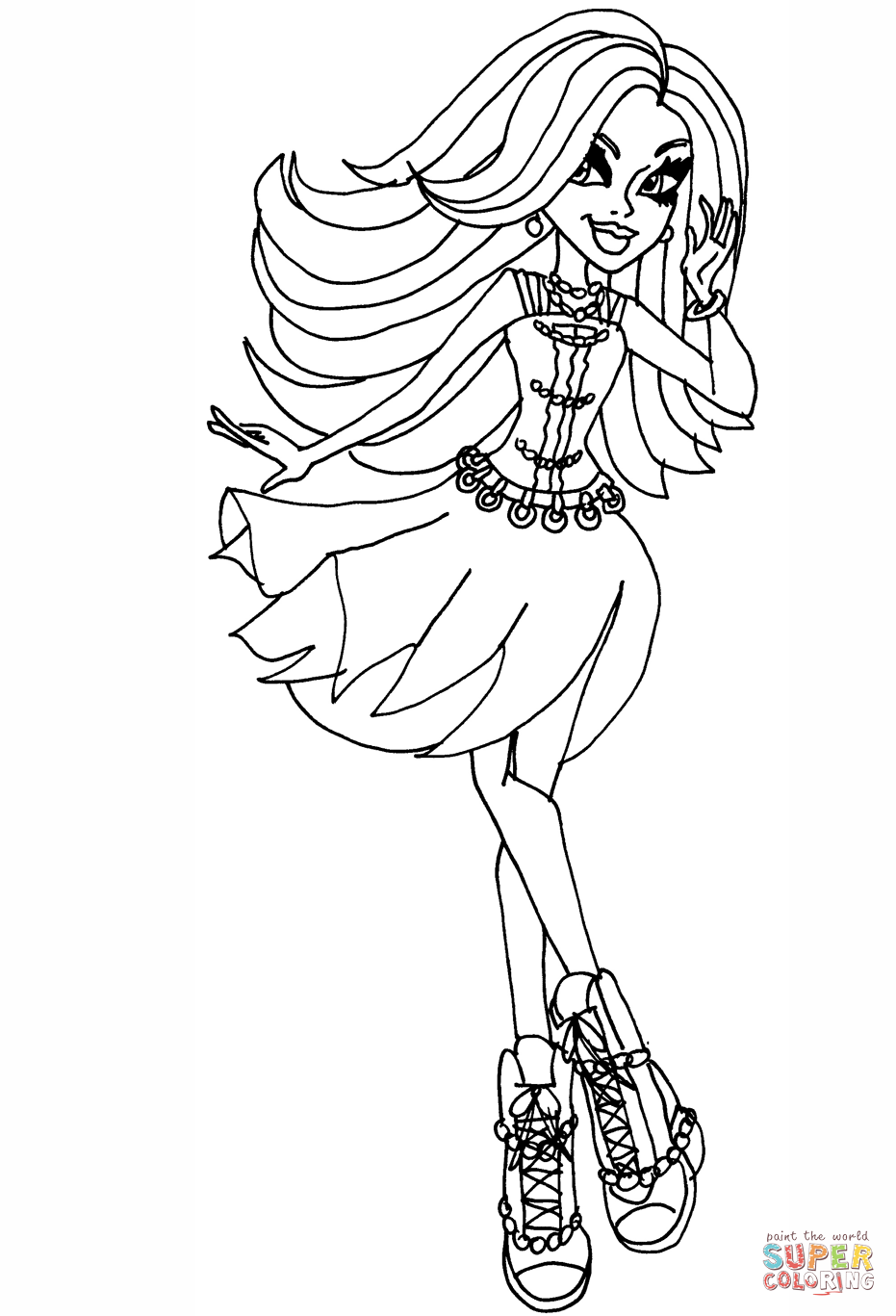 931x1367 Coloring Pages For Girls Games Monster High
