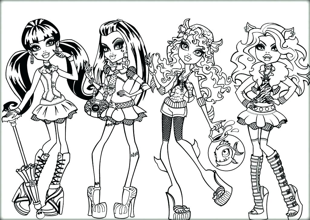 1024x727 Coloring Pages Online Games Monster High Coloring Books As Well As