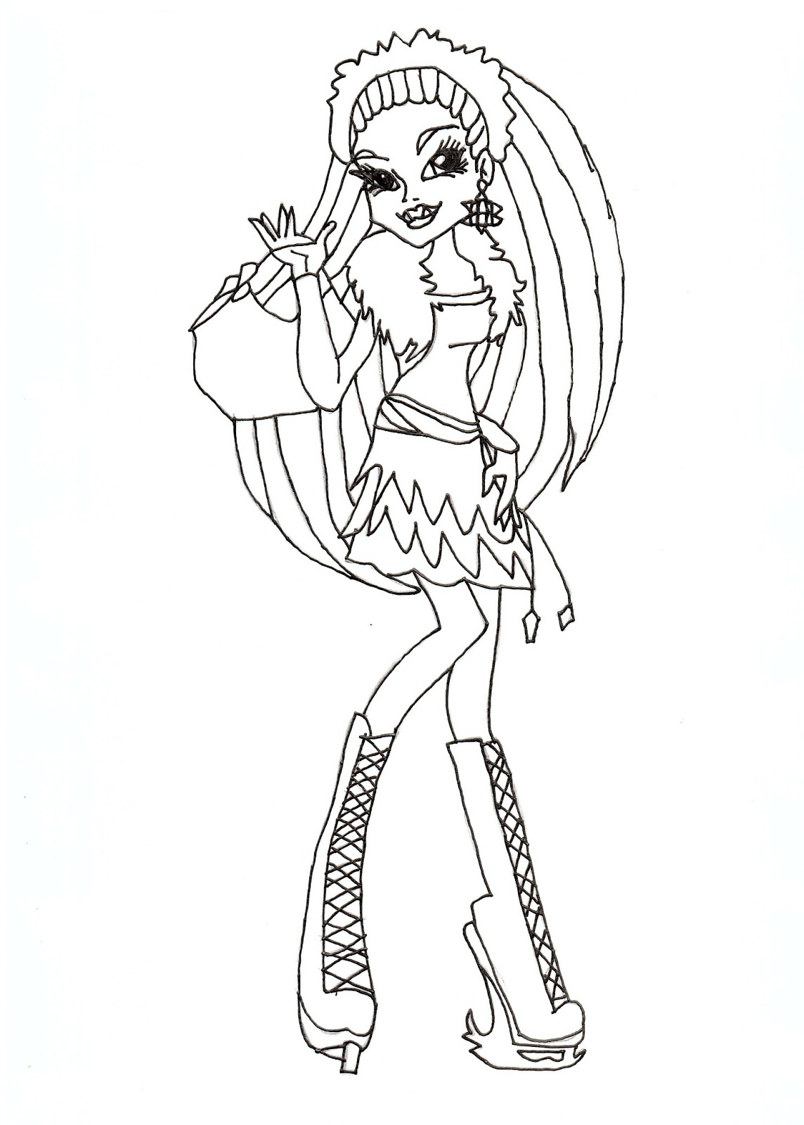 1144x1600 Elegant Monster High Coloring Pages Baby 30 For Site With Games 50