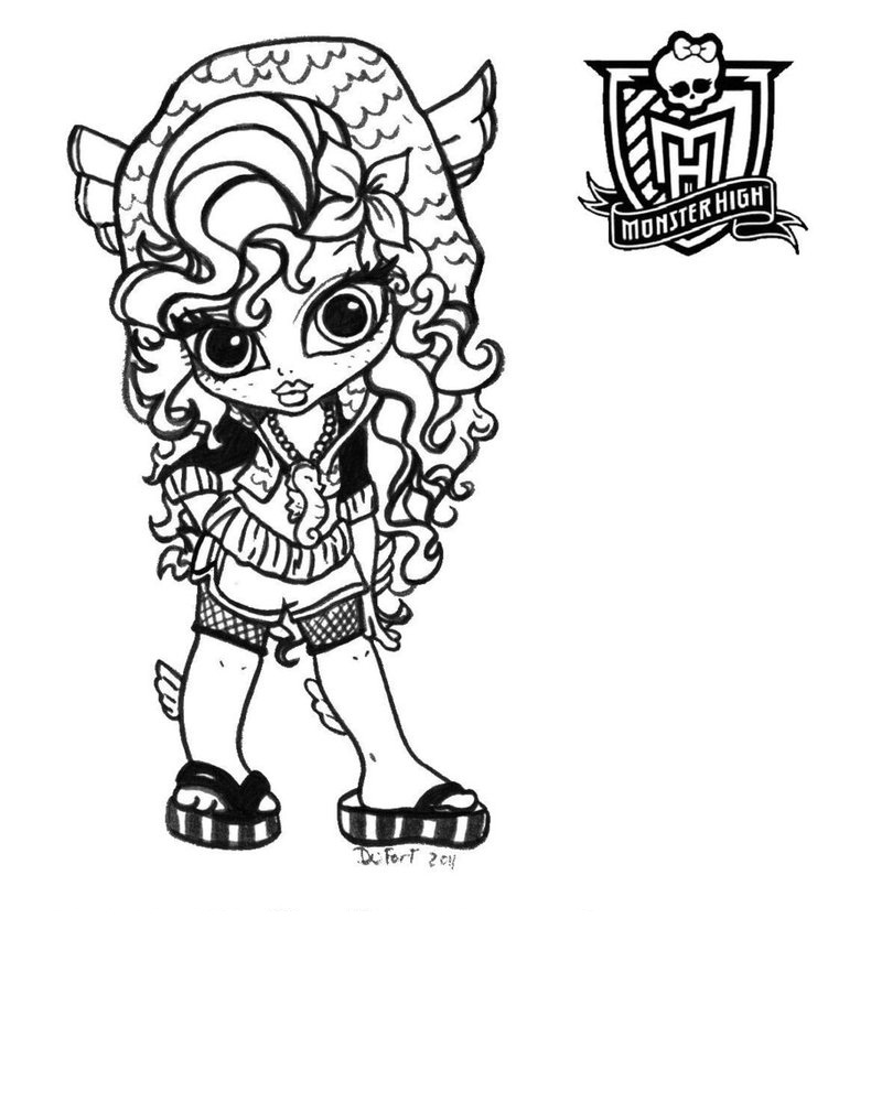 790x1010 Free Printable Monster High Coloring Pages For Kids Monster High