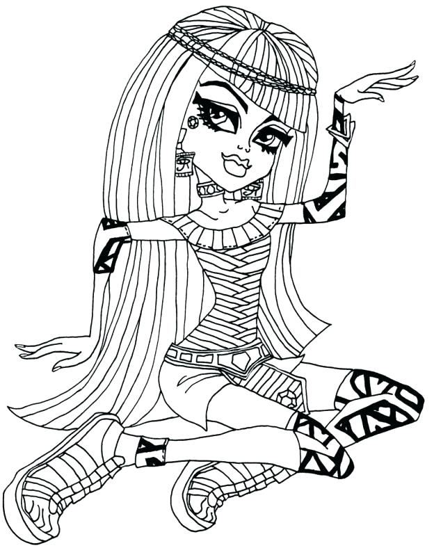 Monster High Coloring Pages Online