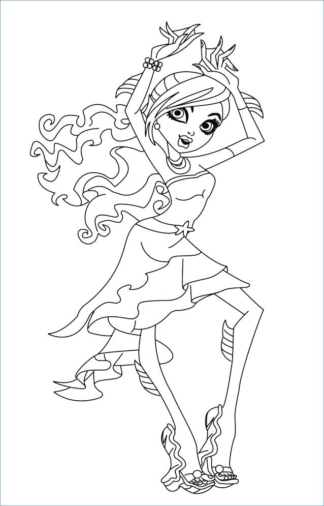 638x995 Monster High Coloring Page Blue Monster High Coloring Page Monster