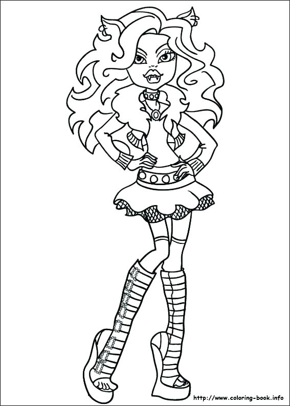 567x794 Monster High Coloring Pages Online Monster High Coloring Pages