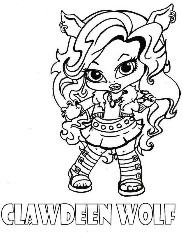 629x800 Monster High Coloring Pages To Print Out