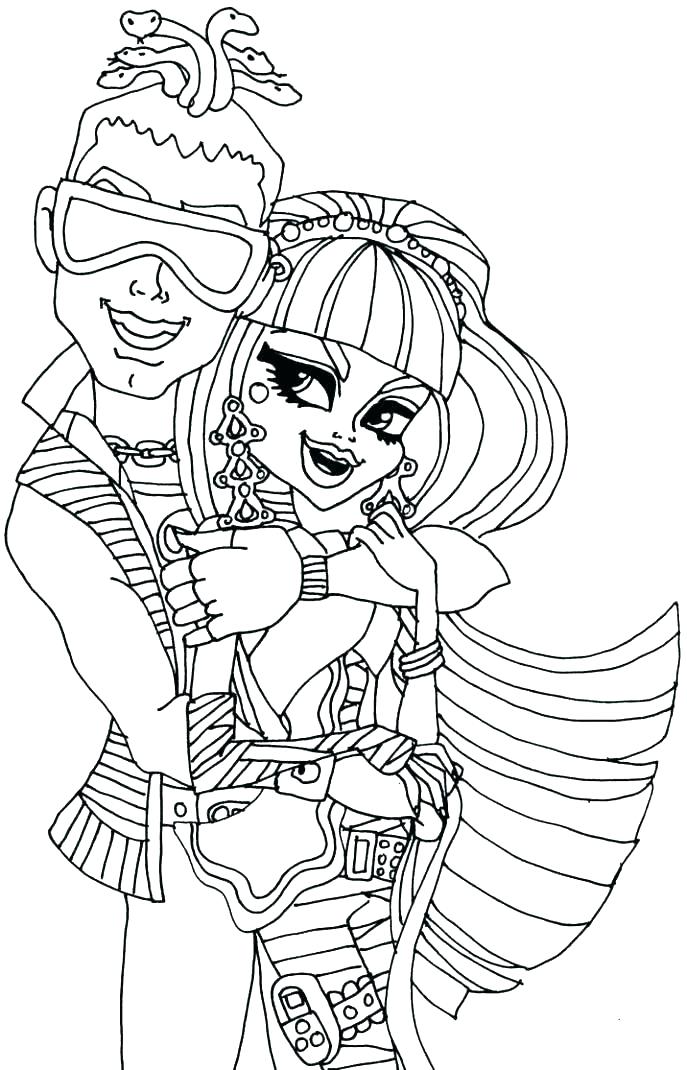 687x1070 Monster High Pictures To Color Plus Monster High Coloring Pages