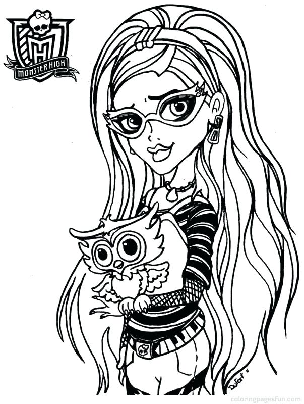 603x800 Monster High Printable Coloring Pages Free