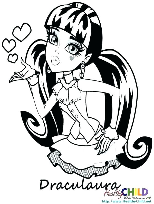 600x794 Coloring Pages Online Monster High Coloring Pages Online Monster