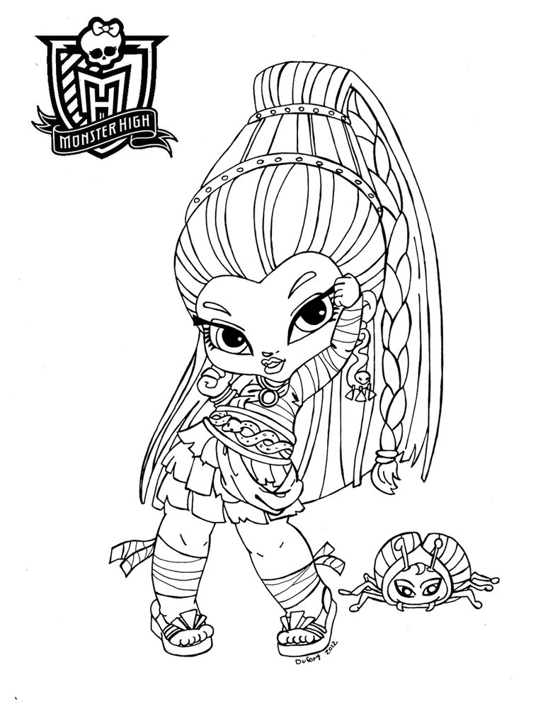 791x1011 Free Printable Monster High Coloring Pages For Kids In Pdf