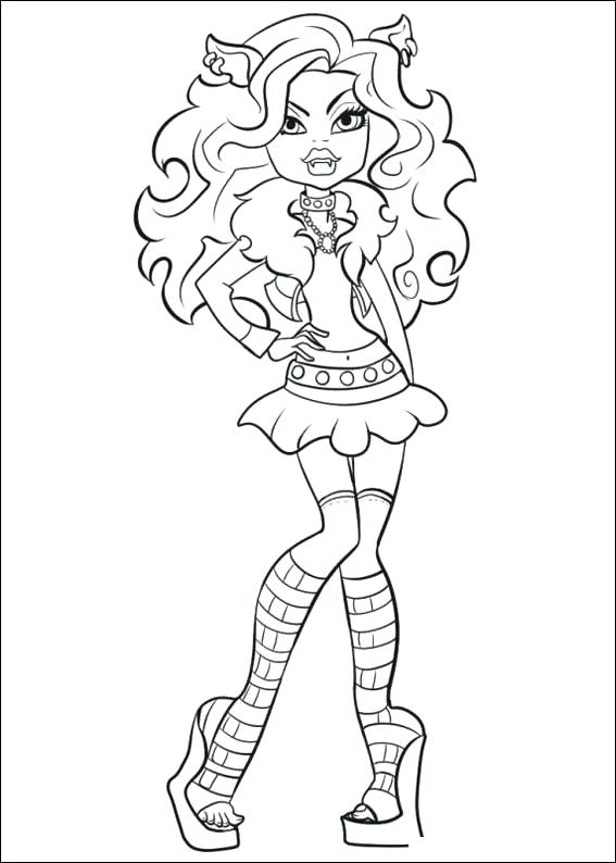567x794 Monster High Coloring Page Monster High Colouring Pages Pdf