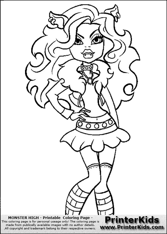 580x812 Monster High Coloring Pages Pdf Lovely Monster High Coloring Pages