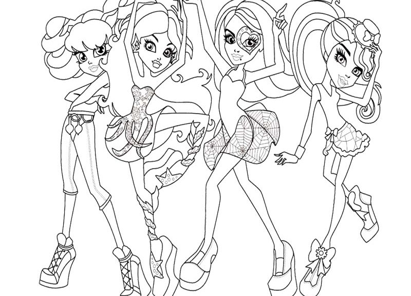Monster High Coloring Pages 360coloringpages 800x576 Monster High Coloring Pages 360coloringpages