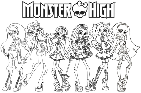 Monster High Printable Coloring Sheets Charming Monster High 474x312 Monster High Printable Coloring Sheets Charming Monster High