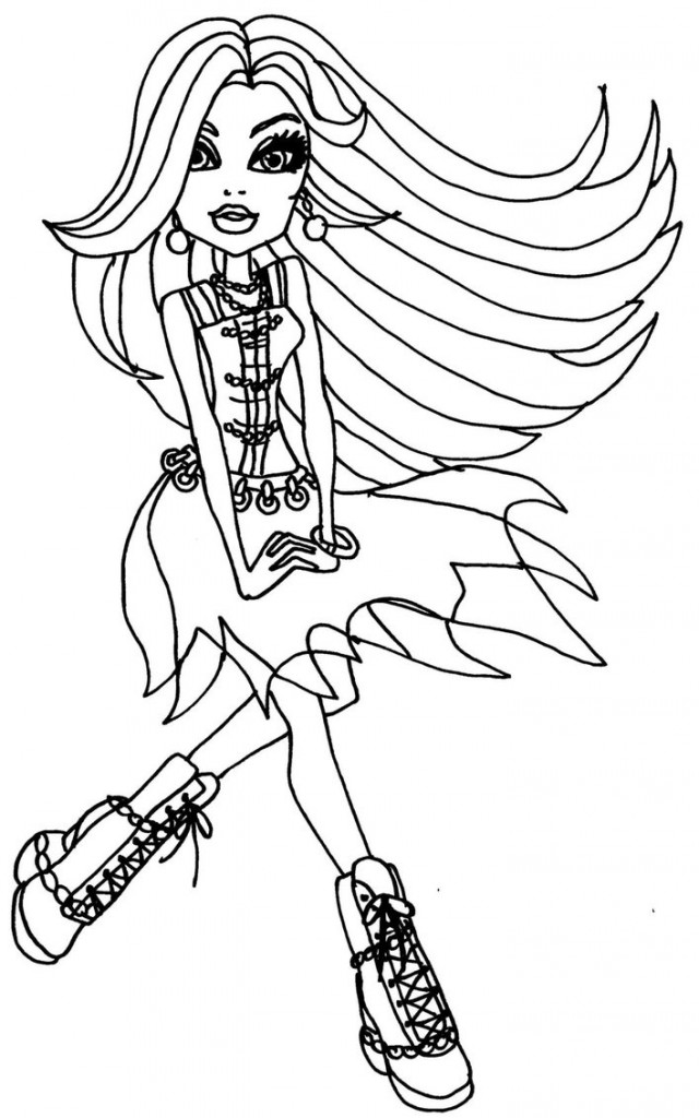 Free Printable Monster High Coloring Pages Coloring Pages 640x1024 Free Printable Monster High Coloring Pages Coloring Pages