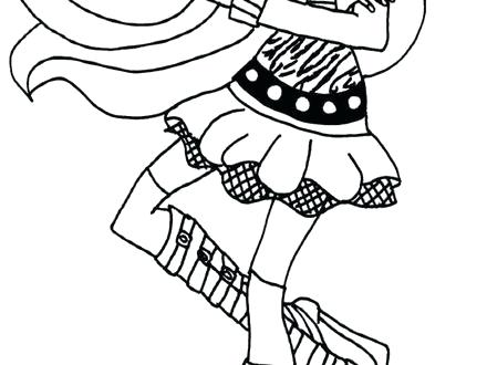 440x330 Monster High Clawdeen Coloring Pages Wolf Monster High Coloring