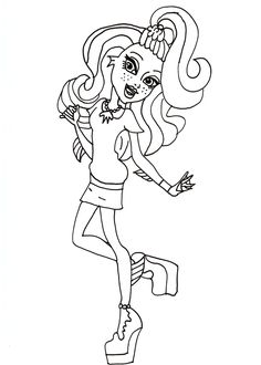 236x330 Cleo De Nile From Monster High Coloring Page Monster High