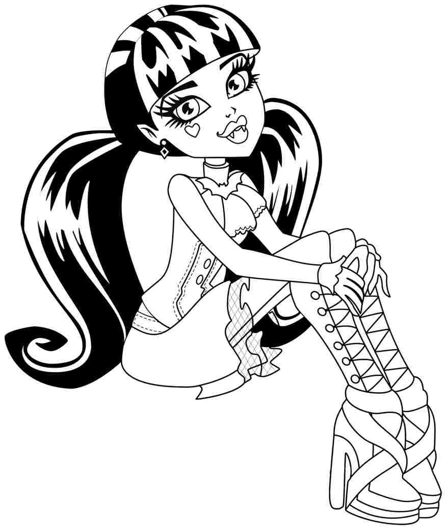 Monster High Coloring Pages To Print Draculaura Games Girls 873x1036 Monster High Coloring Pages To Print Draculaura Games Girls