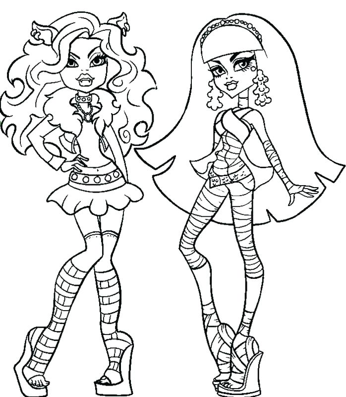 Monster High Free Coloring Pages To Print Baby Monster High 698x800 Monster High Free Coloring Pages To Print Baby Monster High