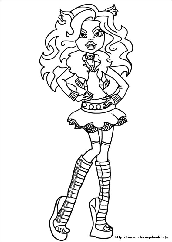 Monster High Coloring Picture 567x794 Monster High Coloring Picture