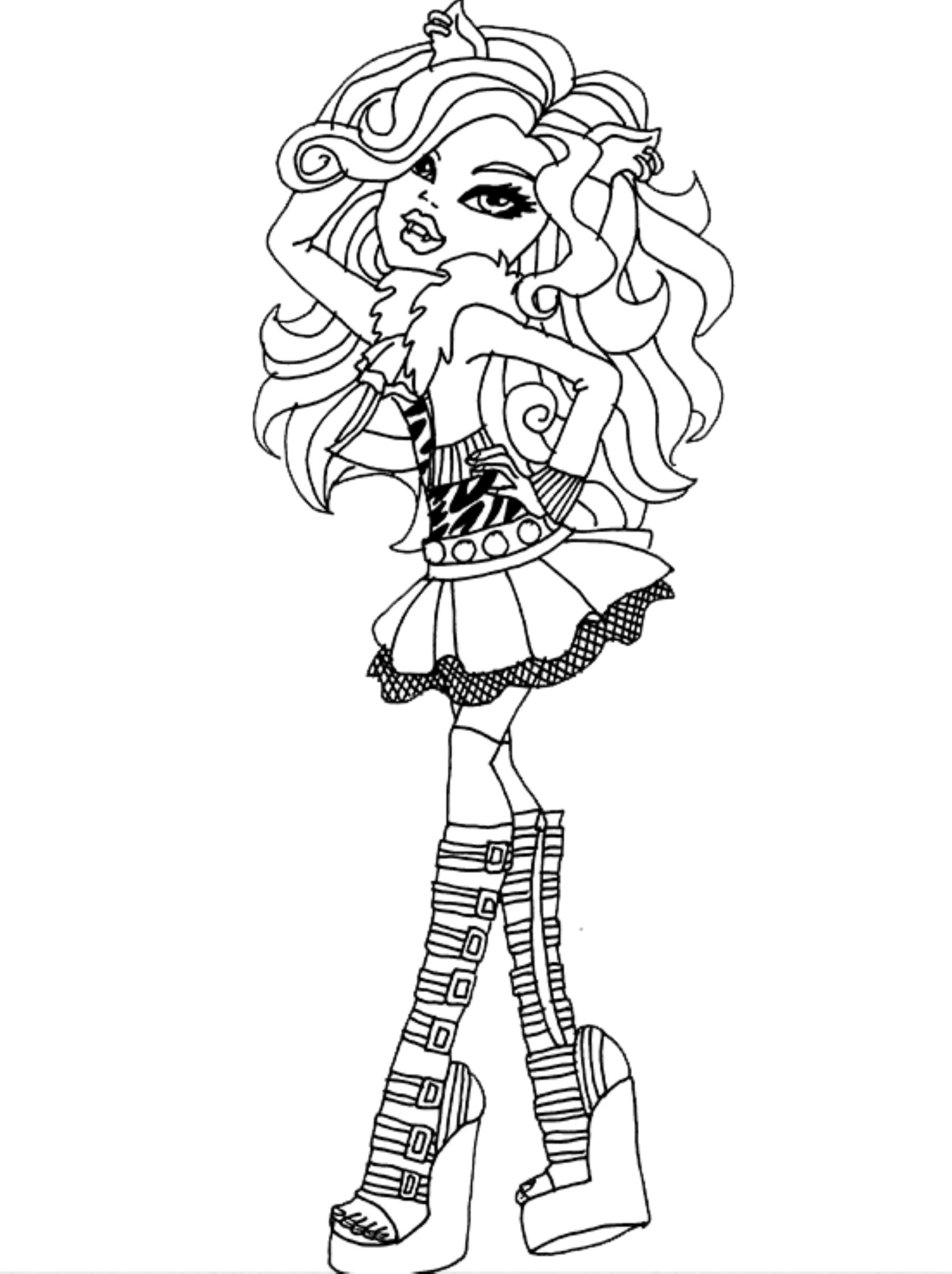Printable Monster High Coloring Pages For Girls Free Cartoons 2551x3412 Printable Monster High Coloring Pages For Girls Free Cartoons