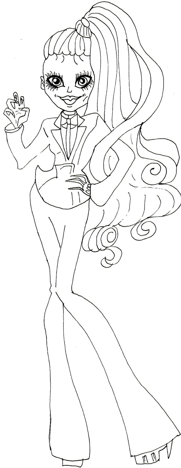 Free Printable Monster High Coloring Pages Zombie Gaga Monster 621x1600 Free Printable Monster High Coloring Pages Zombie Gaga Monster