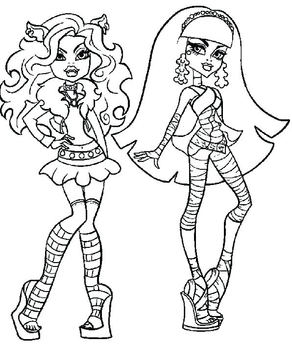 596x705 Monster High Coloring Pages Printable Monster High Printable