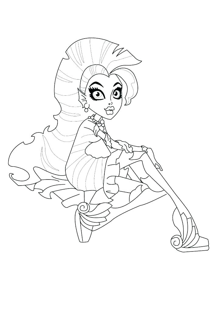 723x1024 Monster High Dolls Coloring Pages