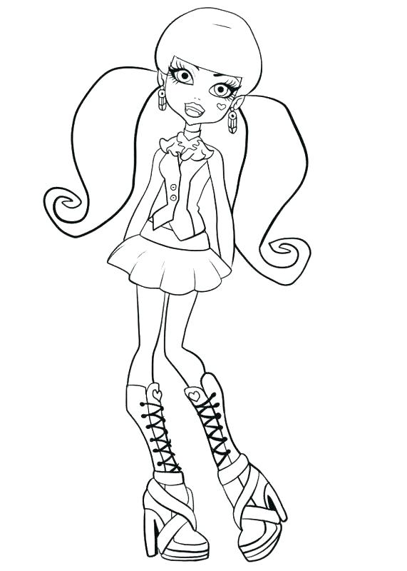 571x800 Coloring Pages Of Monster High Dolls Baby Monster High Dolls