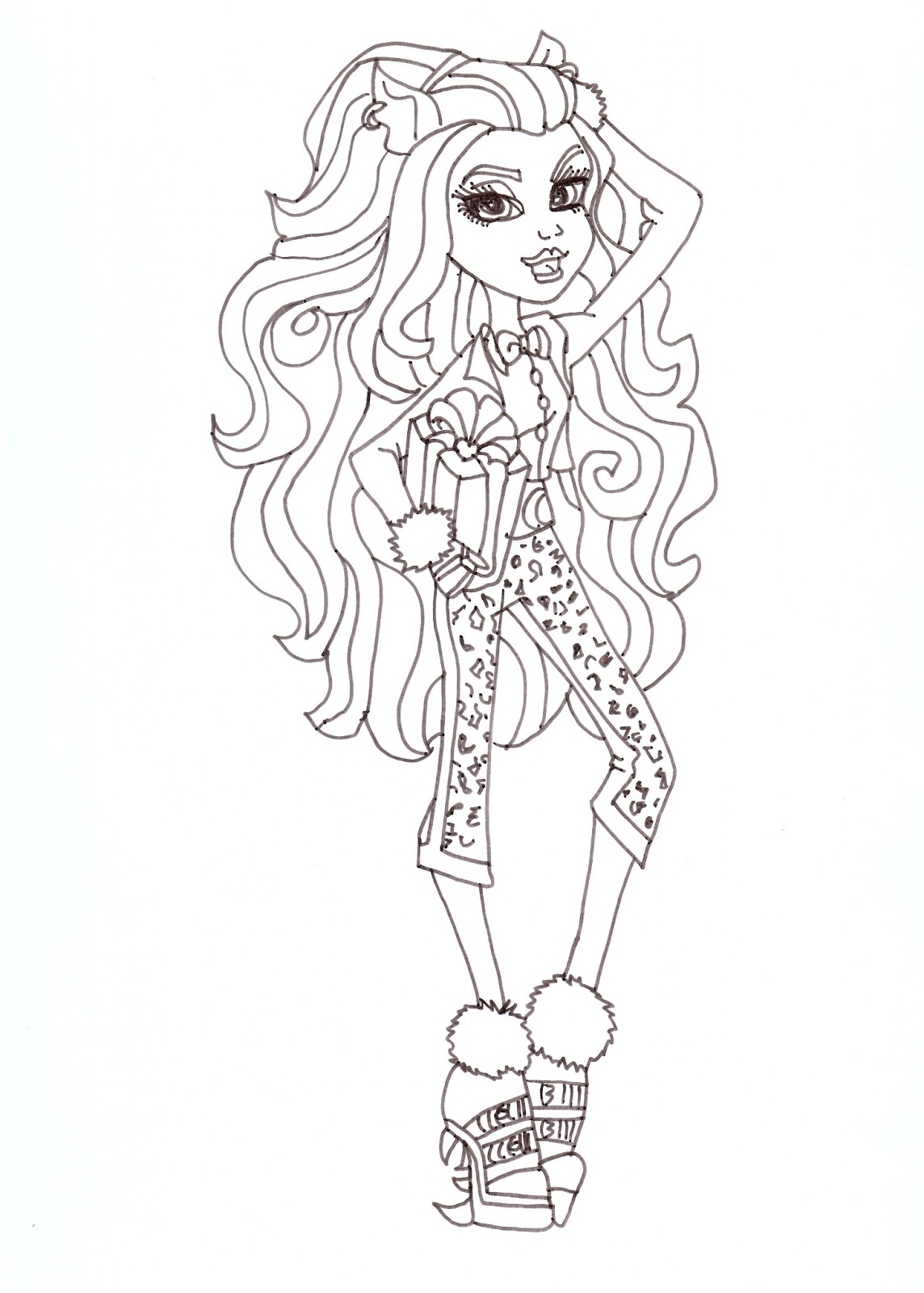 1144x1600 Free Printable Monster High Coloring Pages Clawdeen Wolf Sweet