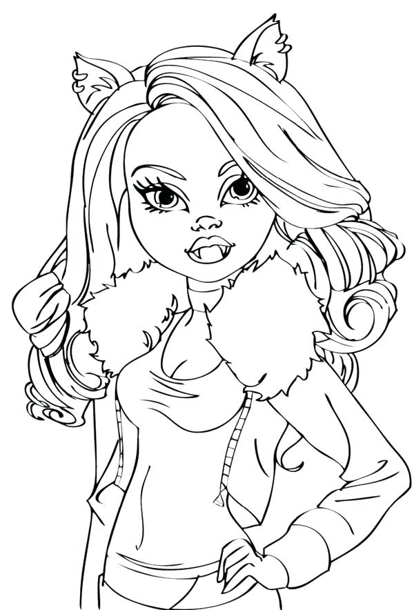 600x884 Monster High Free Printable Coloring Pages