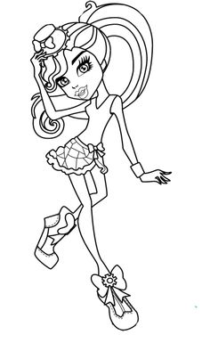 236x385 Style Of Monster Clawdeen Wolf Coloring Pages Coloring Pages