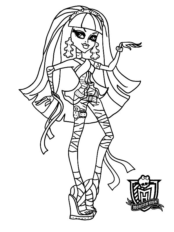 600x800 Coloring Page Monster High