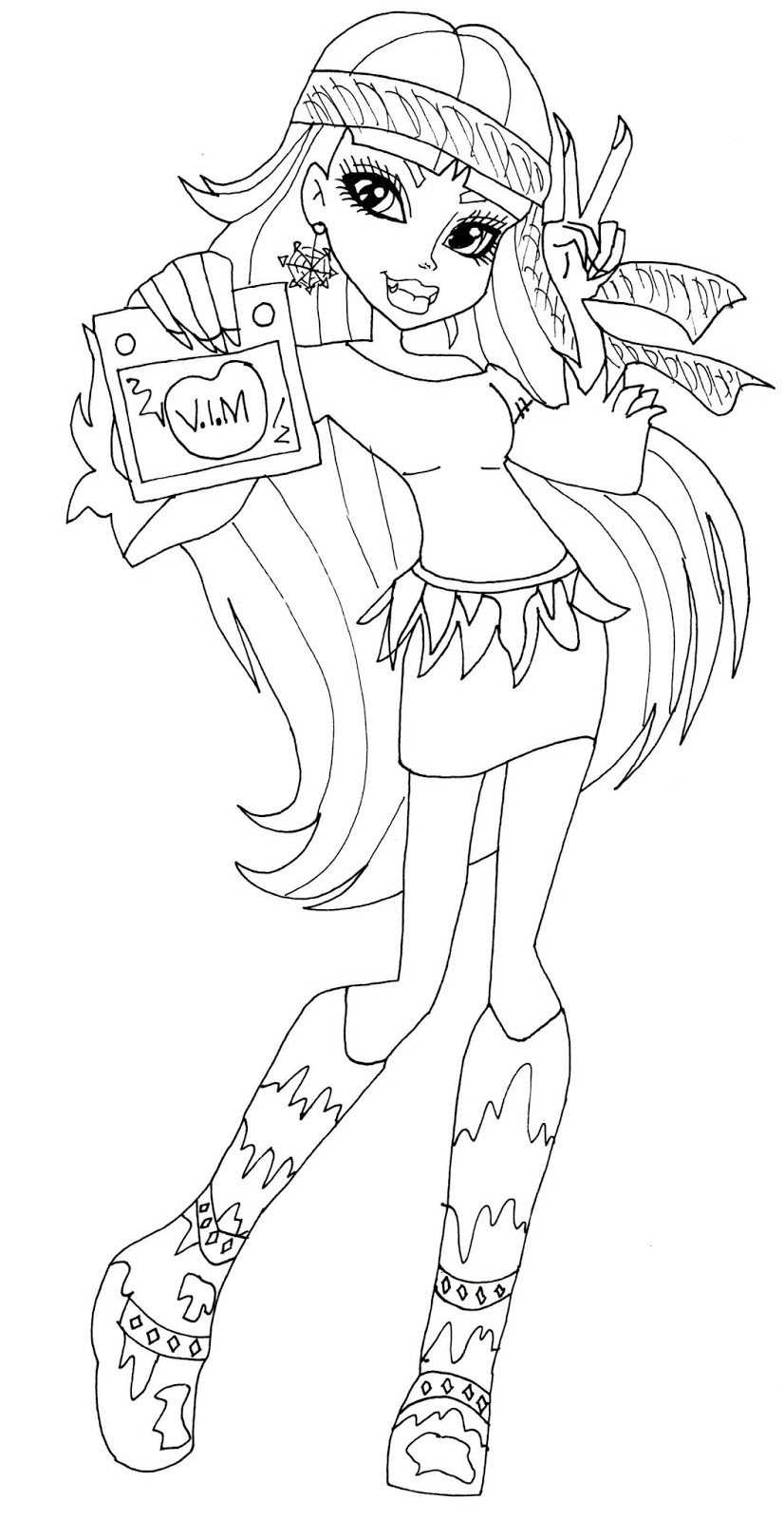 826x1600 Free Printable Monster High Coloring Pages September 2013