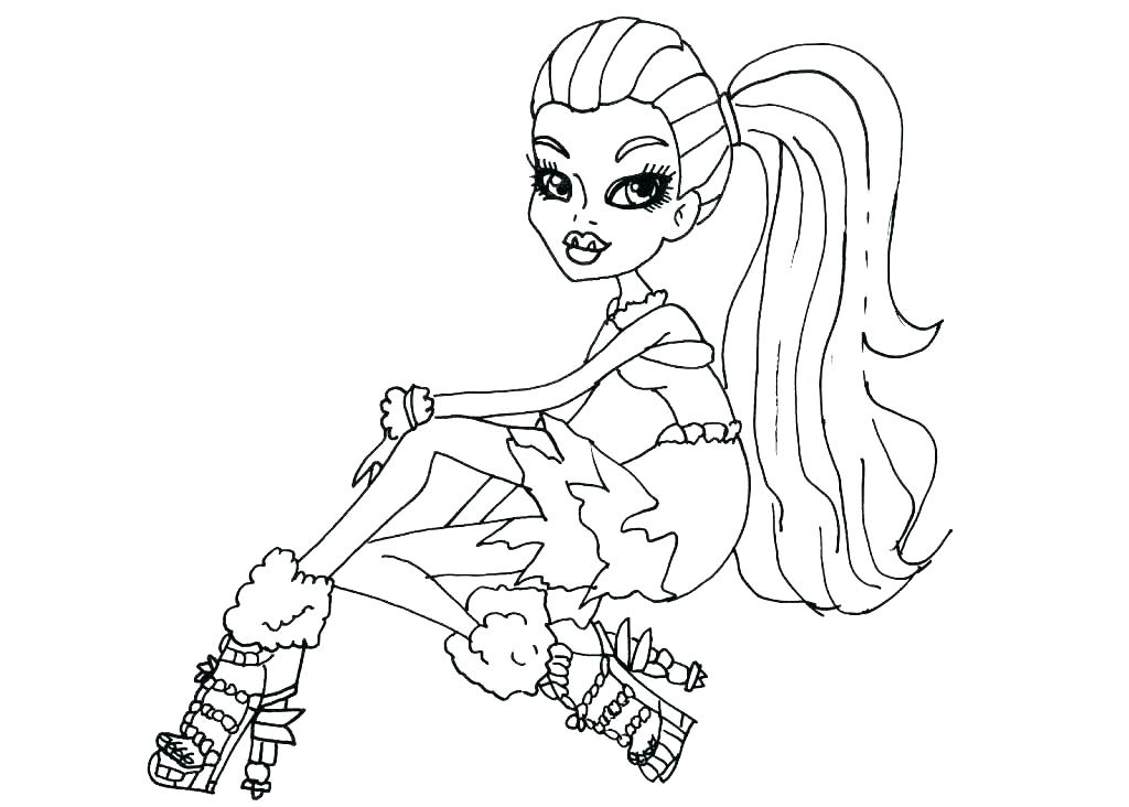 Monster High Frankie Coloring Pages Coloring Monster High To Print 1024x732 Monster High Frankie Coloring Pages Coloring Monster High To Print