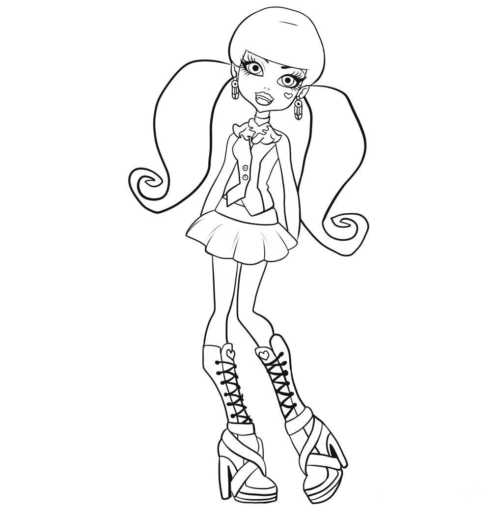 Largest Monster High Coloring Pages To Print F 1014x1042 Largest Monster High Coloring Pages To Print F
