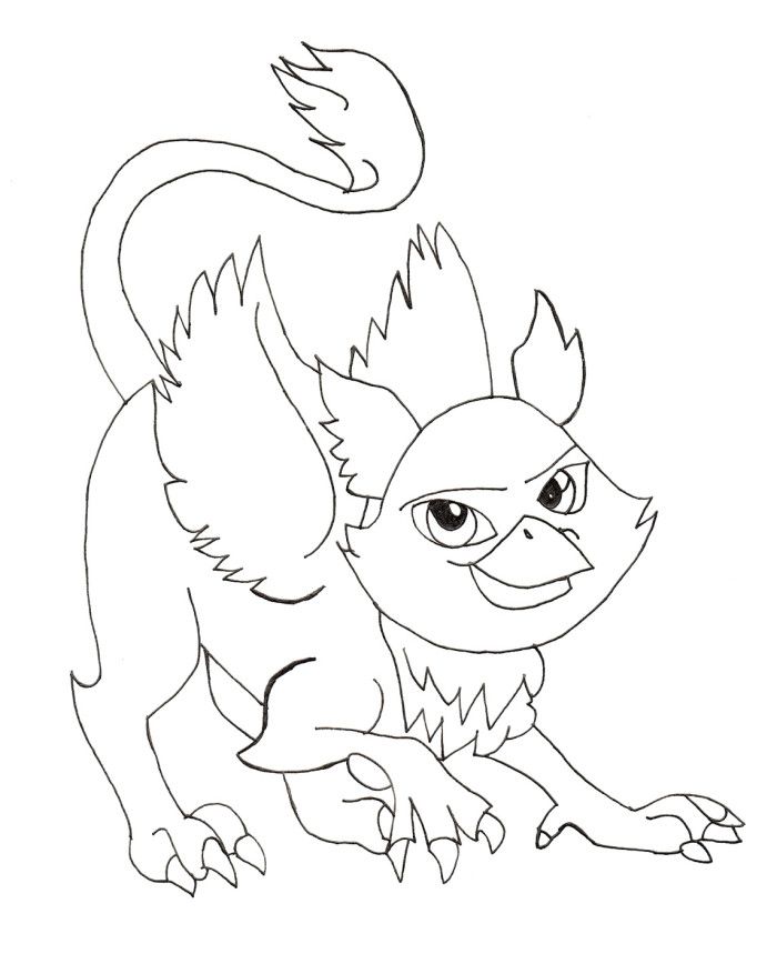Monster Pet Rochelle Goyle Coloring Pages 700x877 Monster Pet Rochelle Goyle Coloring Pages