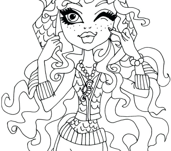 678x600 Monster High Coloring Pages Together With Printing Coloring