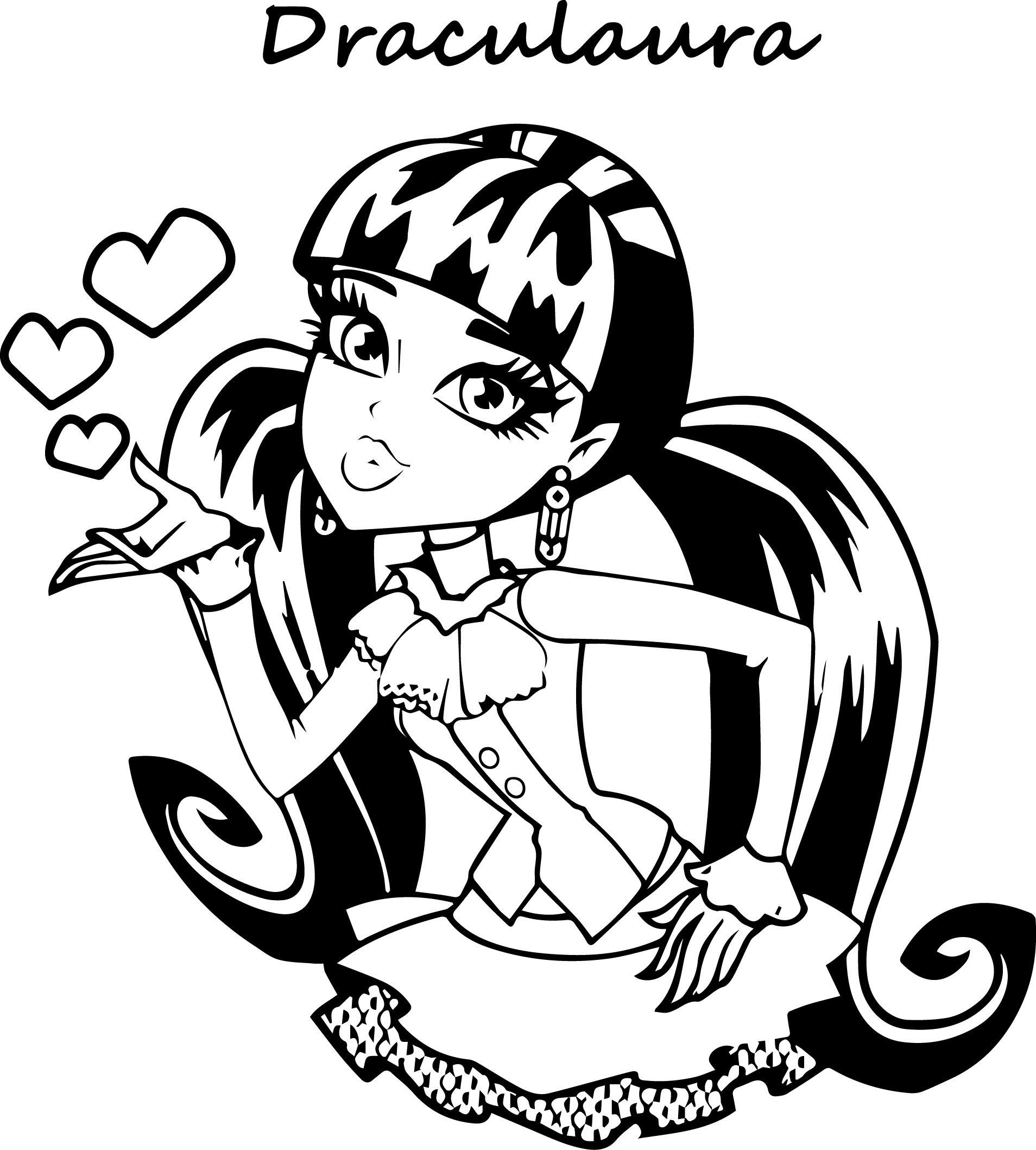 1908x2117 Monster High Printable Coloring Pages 10