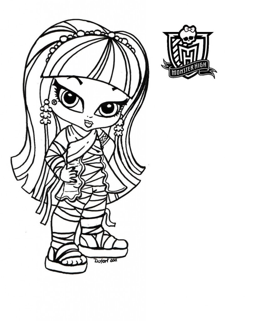 819x1024 Monster High Printable Coloring Pages Photo In Printables