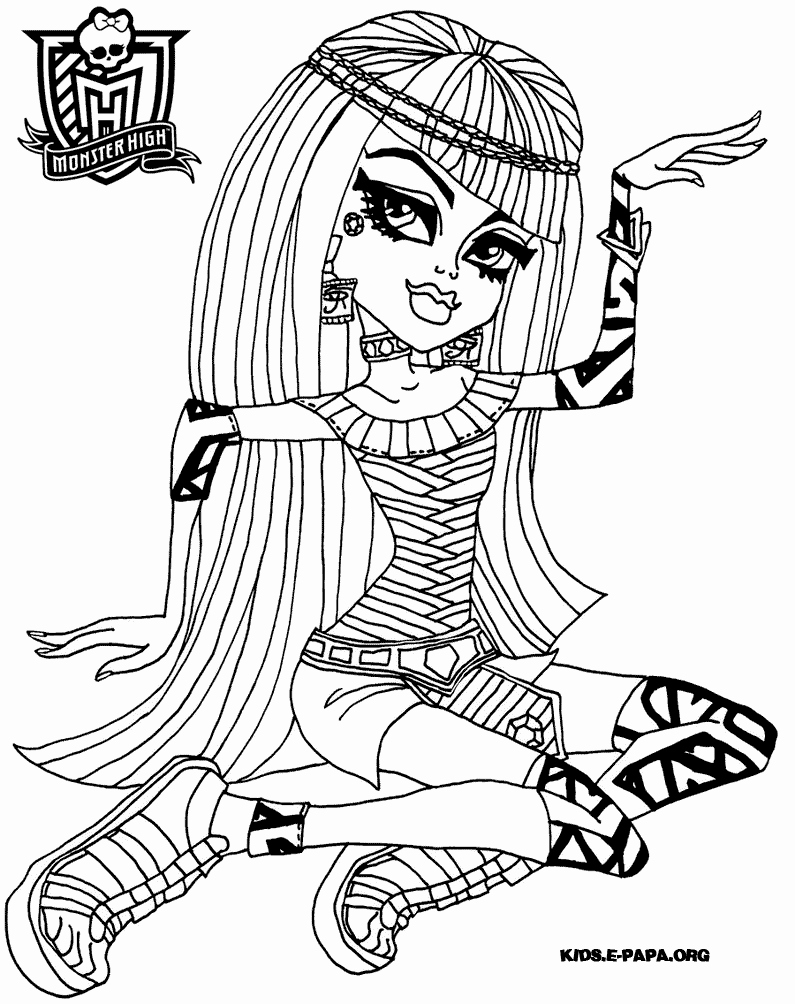 795x1004 Coloriage Monster High Colorier Dessin Imprimer Monster High