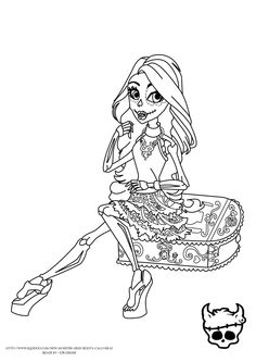 236x333 Monster High Class Dance Lagoona Blue Coloring Pages Coloring