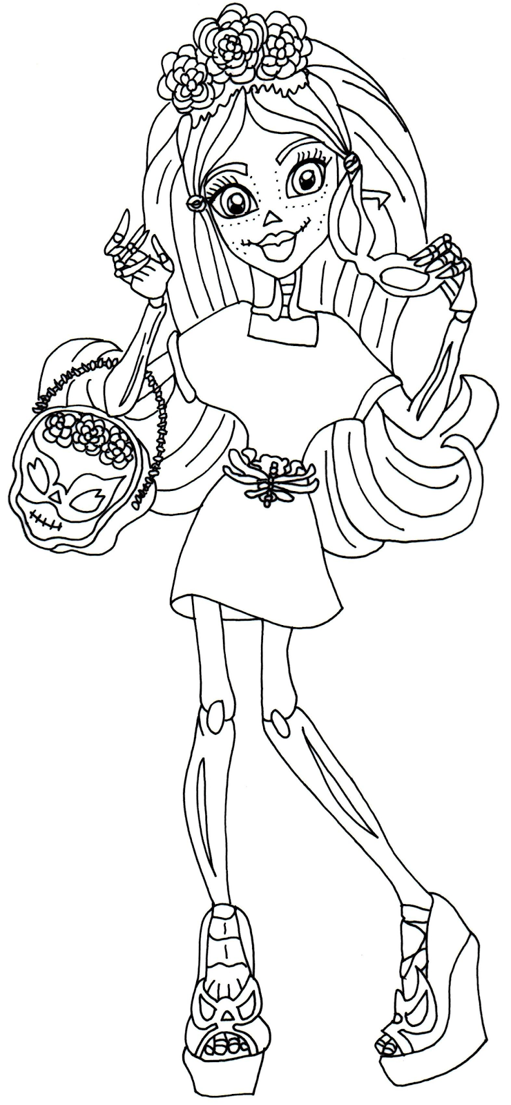 740x1600 Monster High Free Printables Skelita Calaveras I Love