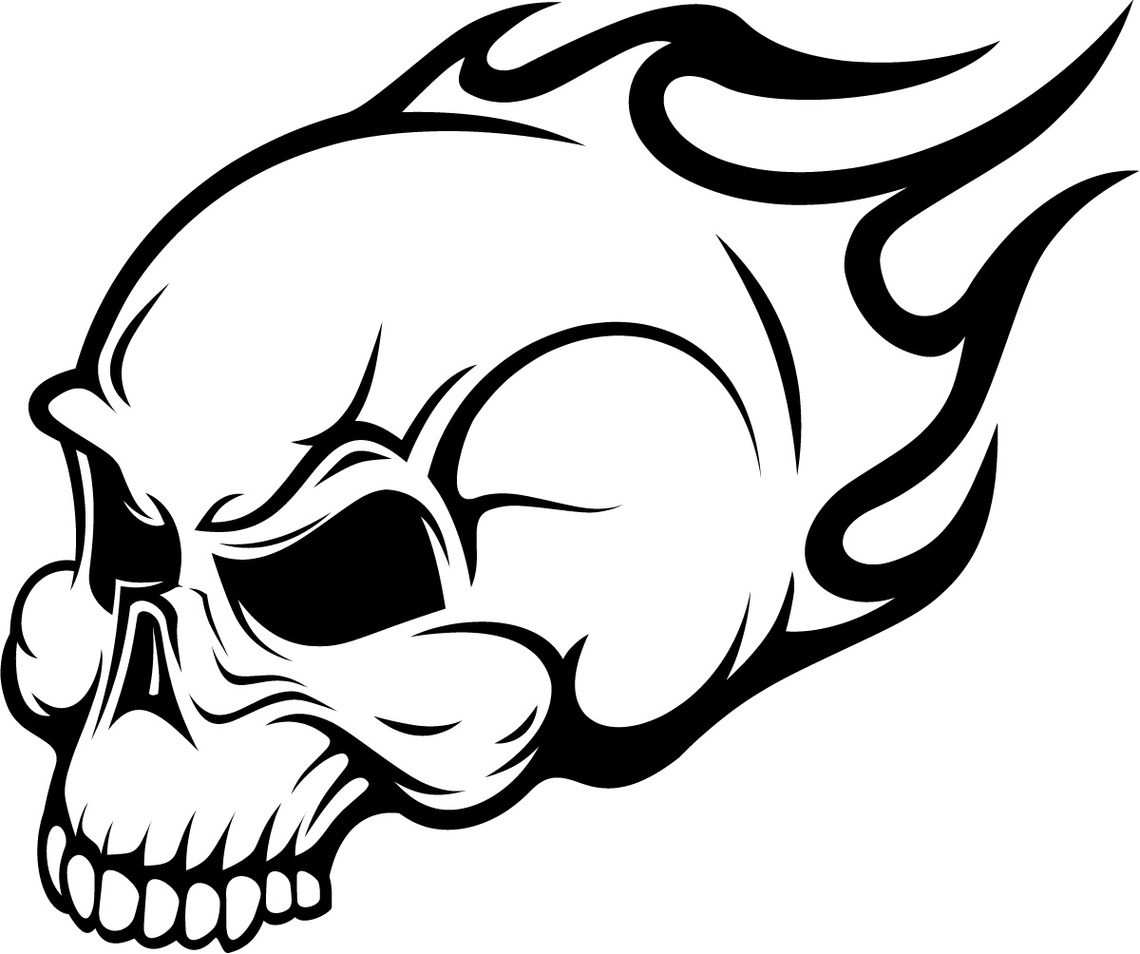 1140x954 Introducing Coloring Pages Skulls Flames Outli