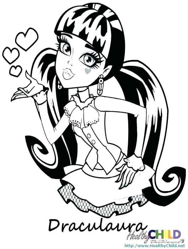 600x794 Monster High Coloring Page Coloring Page Monster High Fashionable